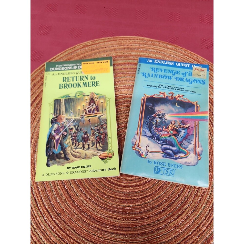 Dungeons And Dragons An Endless Quest Books Lot Of 2 #4 And #6 1983 Fantasy